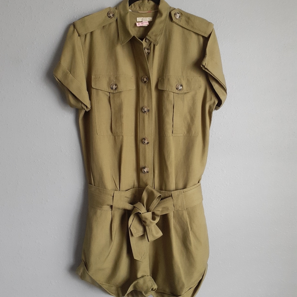 Burberry Brit bramham silk and linen romper